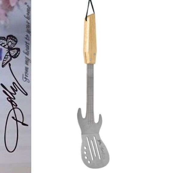 Dolly Parton Other - Dolly Parton Guitar Shaped Spatula w/Wooden Handle